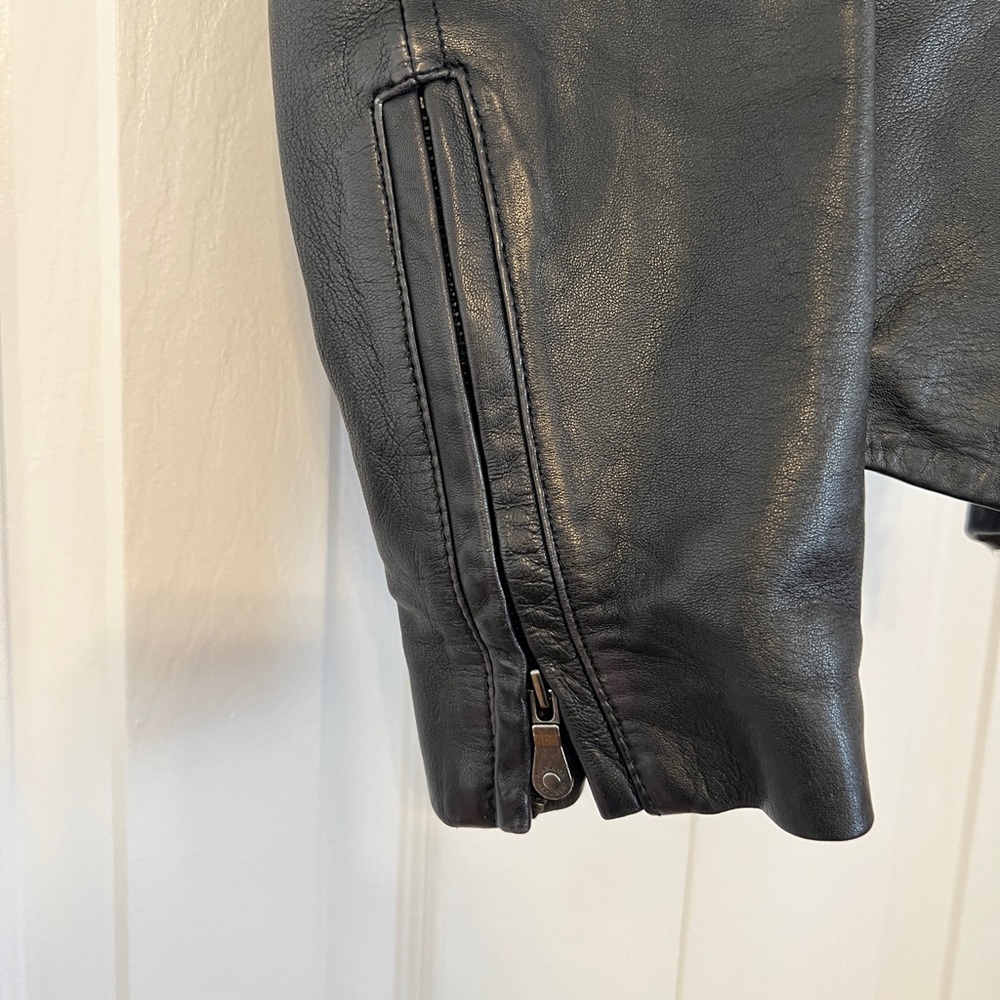 Banana Republic black leather jacket and coordinating dress - Picture 9 of 12